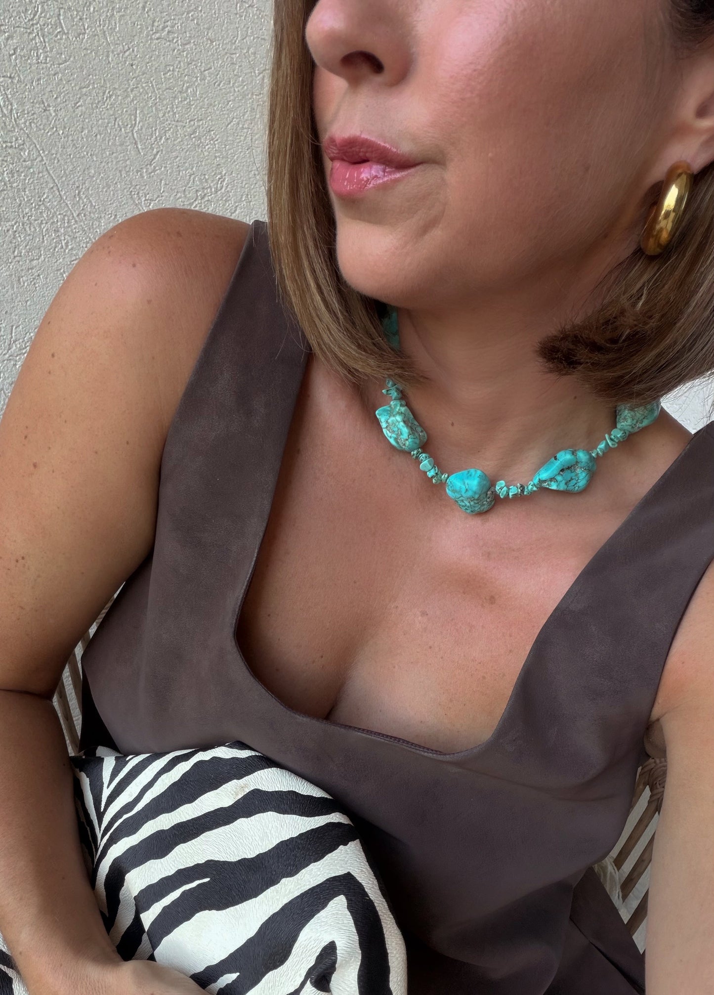Chunky Turquoise Necklace