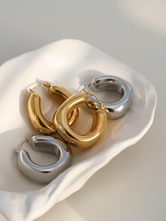 Hunter U Hoop Earring