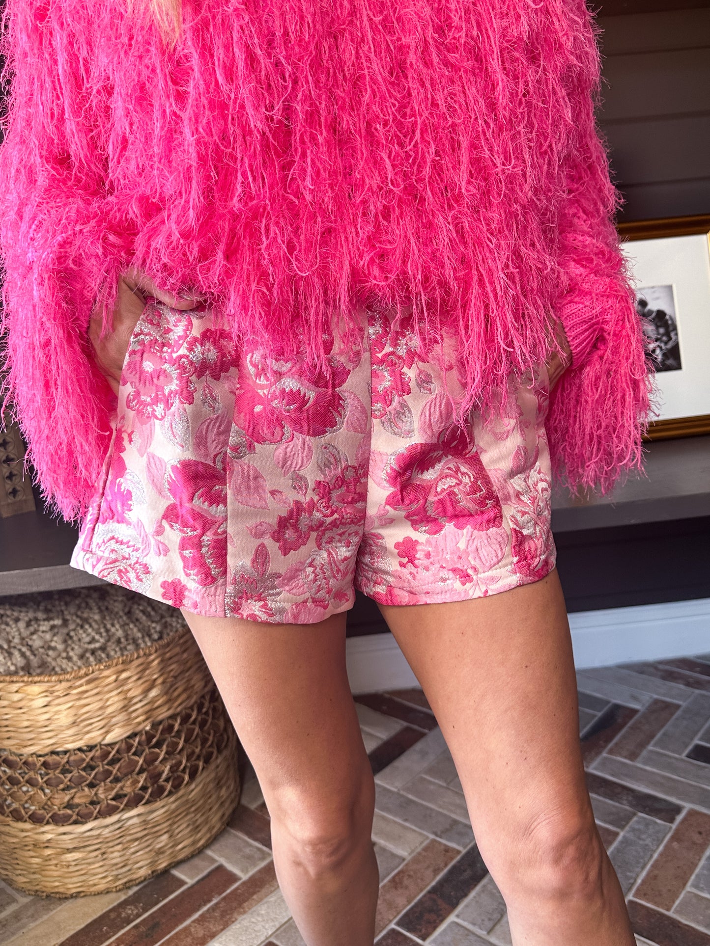 Pink Dreams Jacquard Shorts