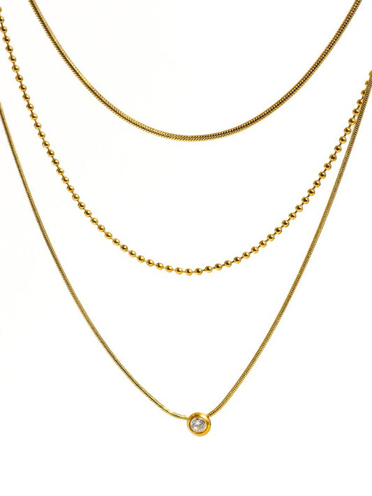 Paulette Trilayer Necklace