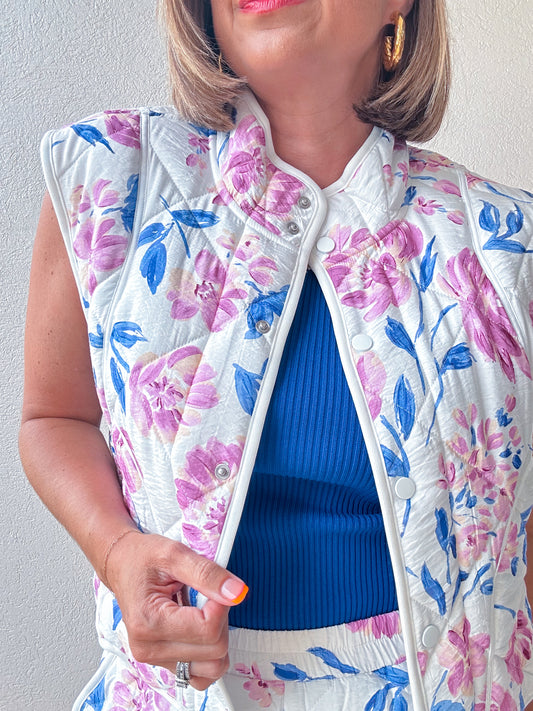 Floral Fun Quilted Vest