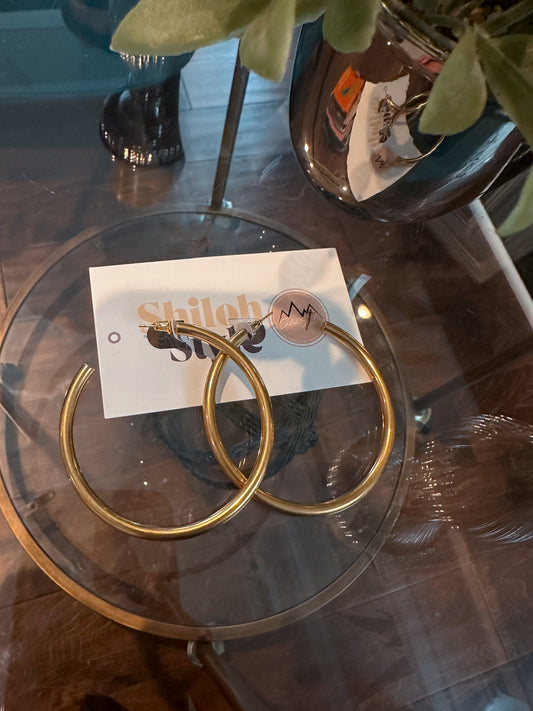 Chan Sutton Large Hoop Earrings