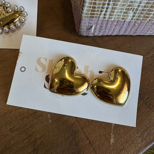 Chunky Heart Stud