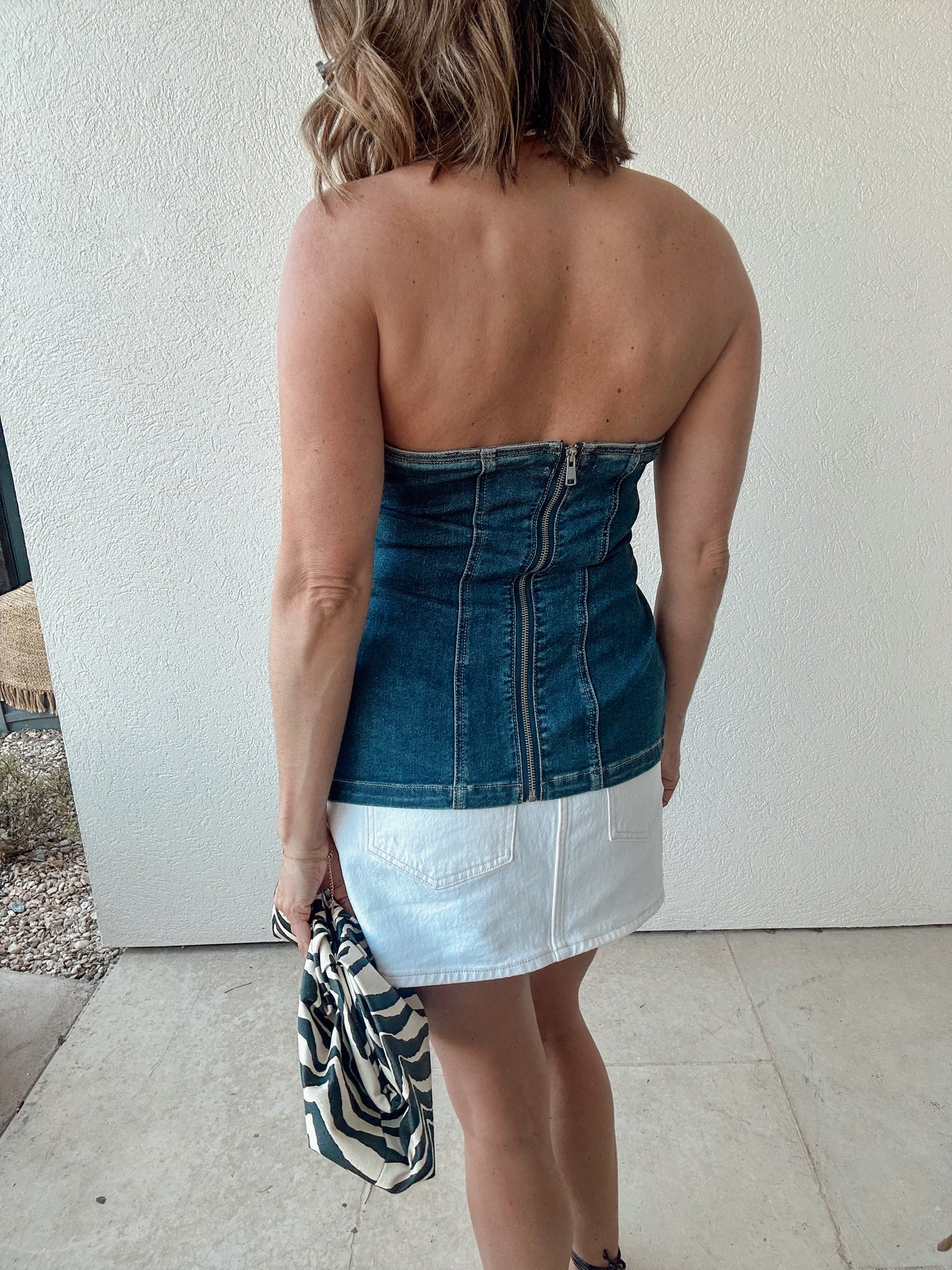 Denim Tube Top