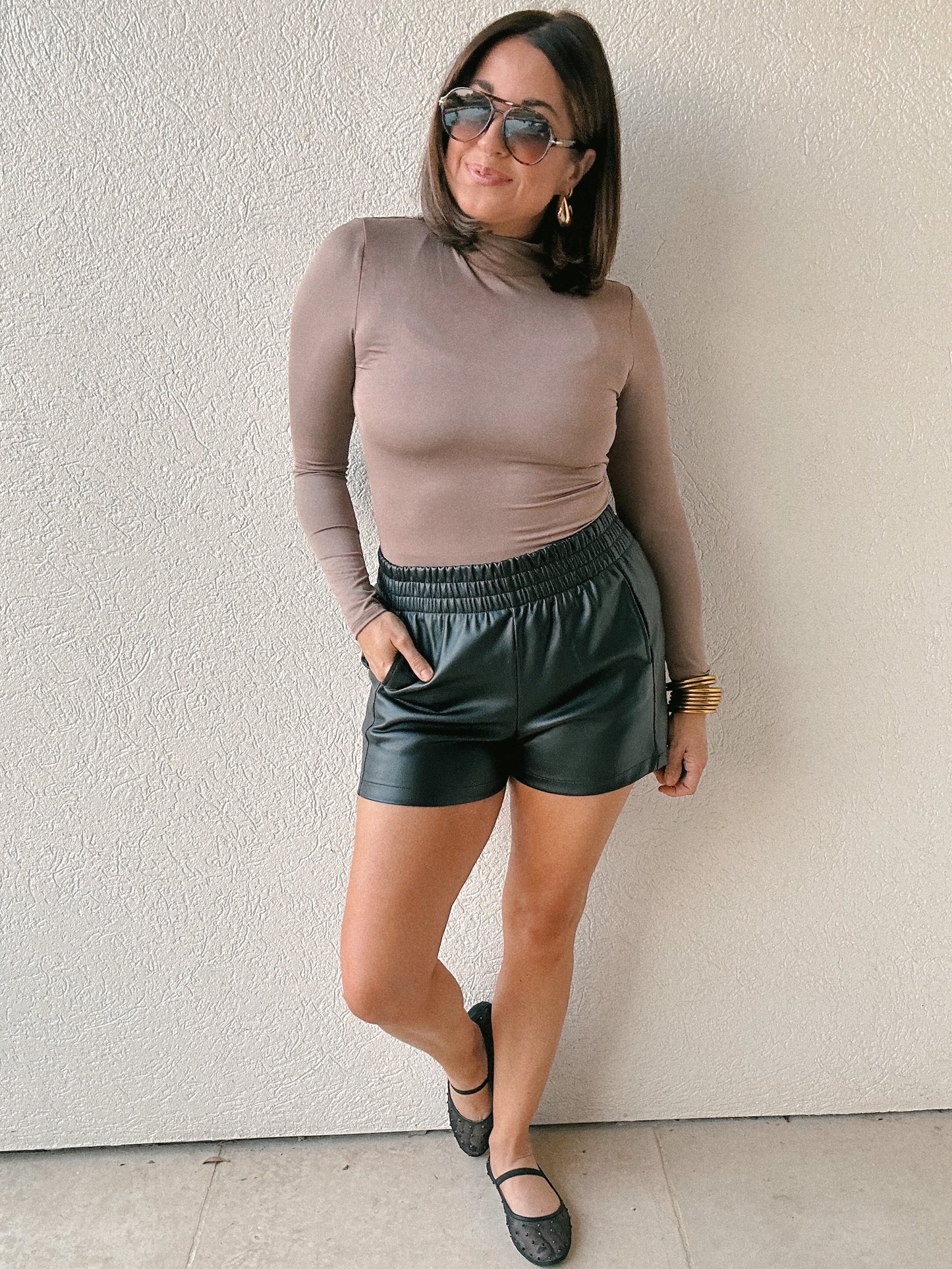 Luxey Leather Short