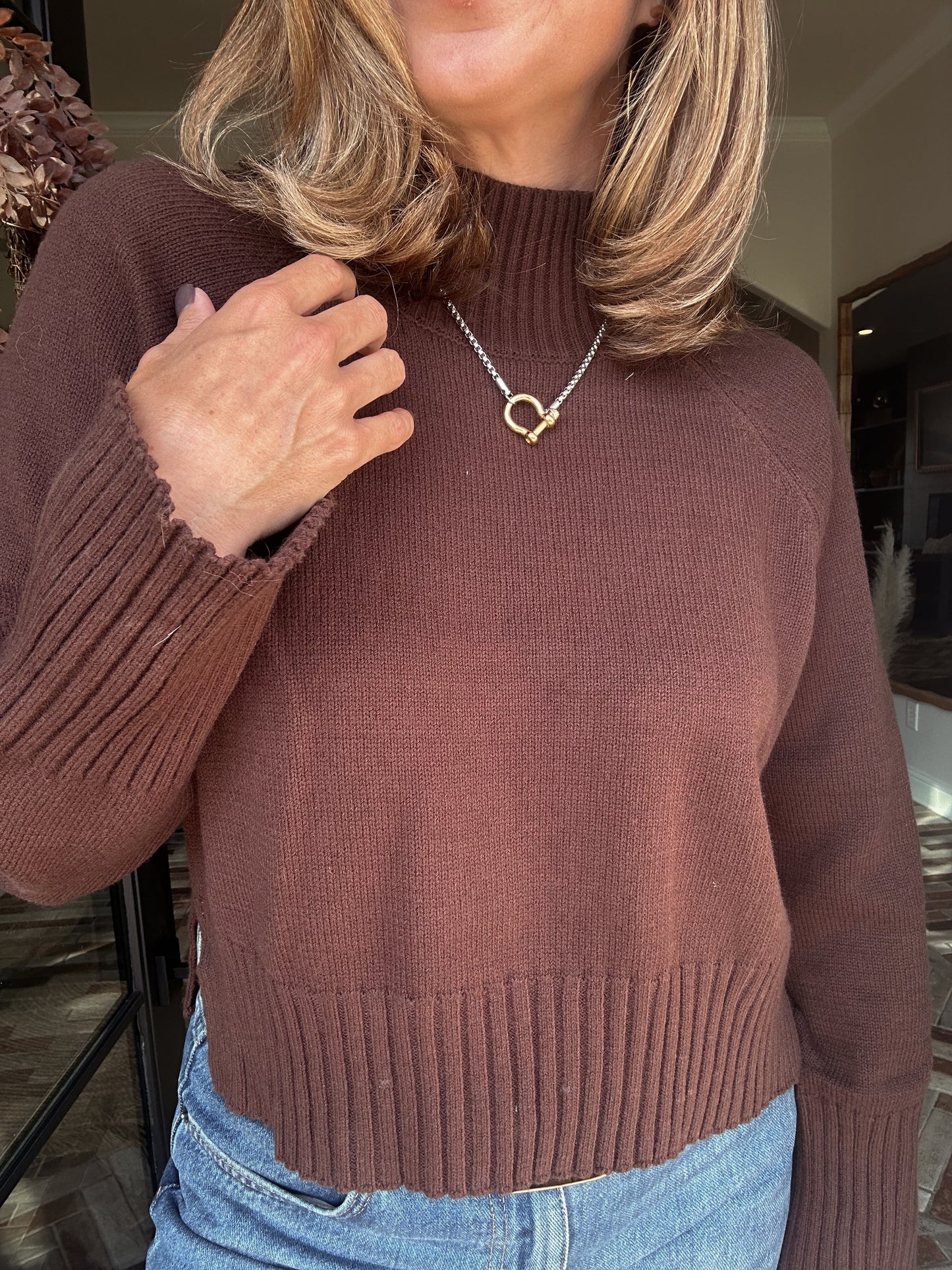 Mock Neck Pullover