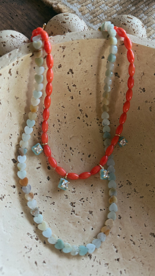 Sunset Beaded Necklace