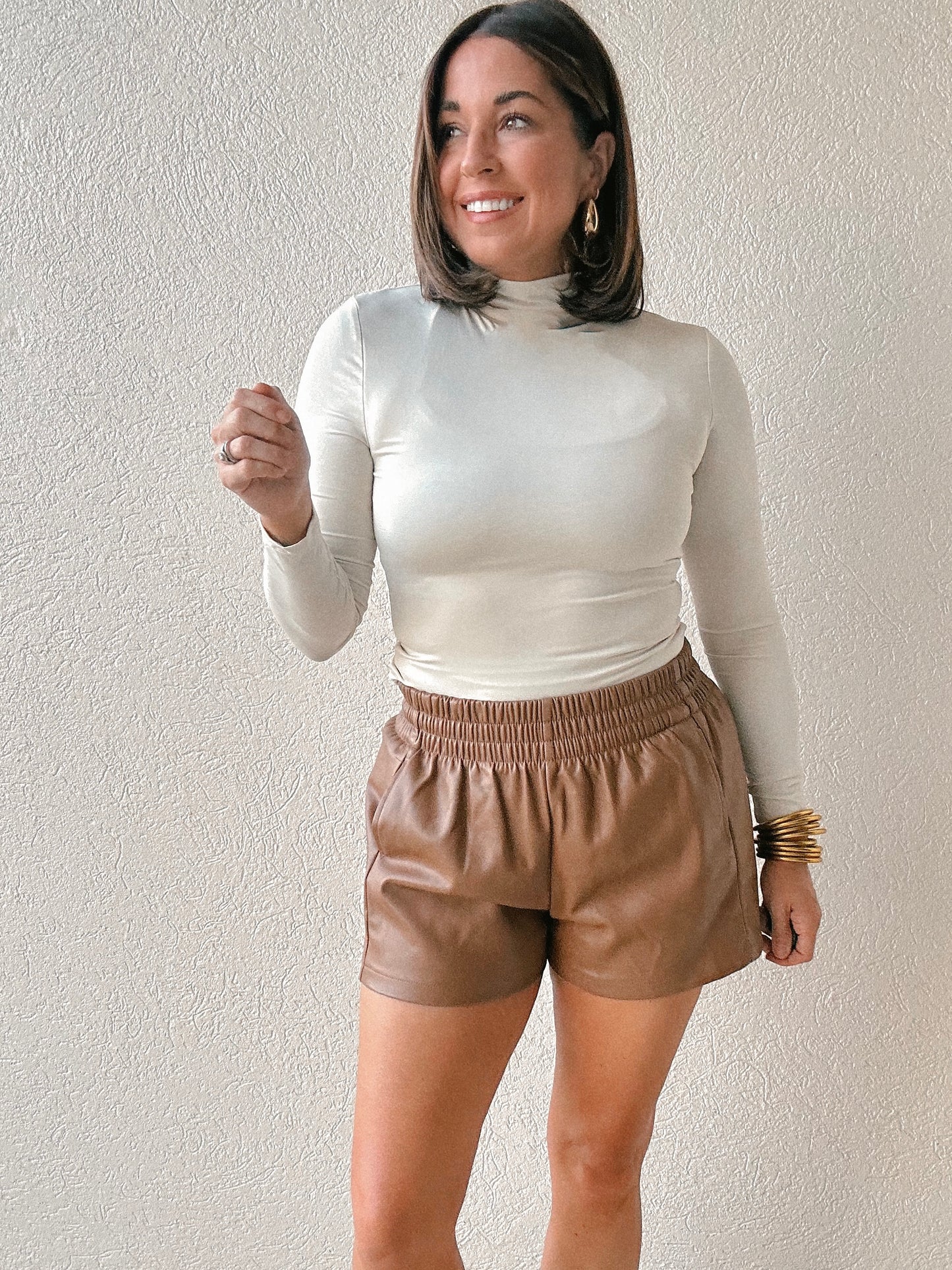 Luxey Leather Short