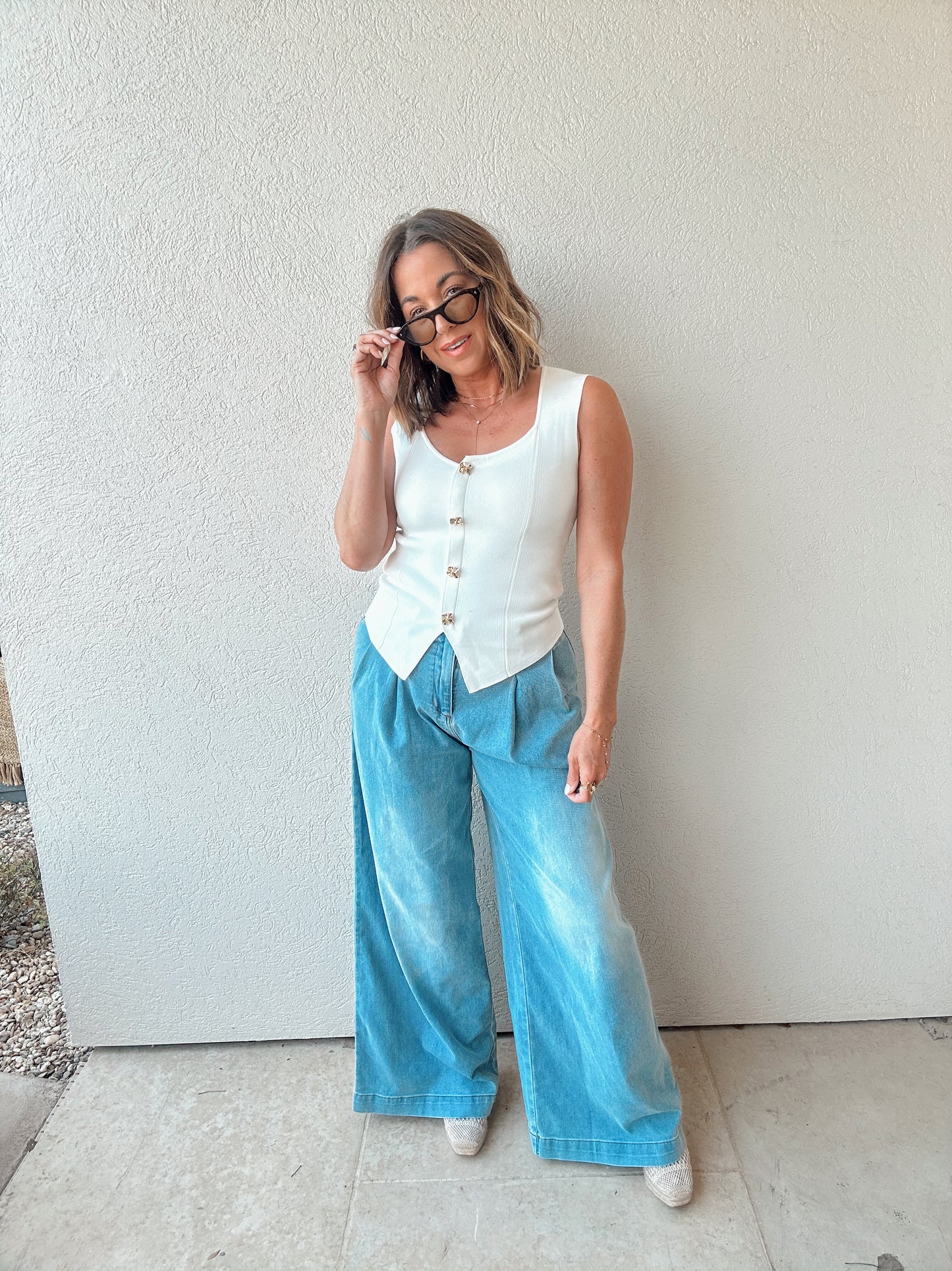 Cool Girl Wide Leg Trousers