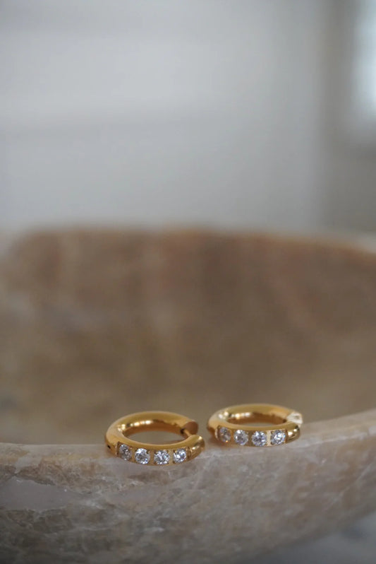 Bling Huggie Earrings