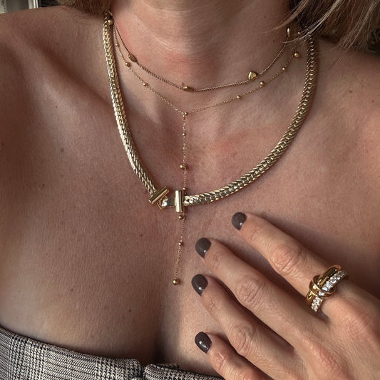Gold T Bar Chain