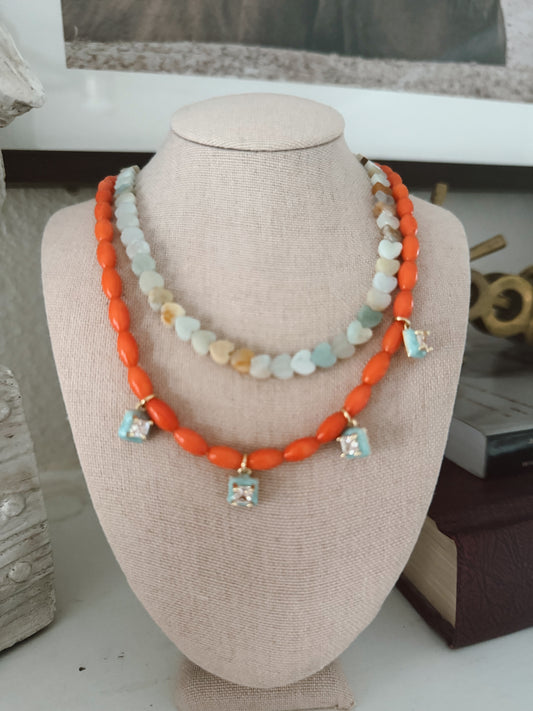 Sunset Beaded Necklace