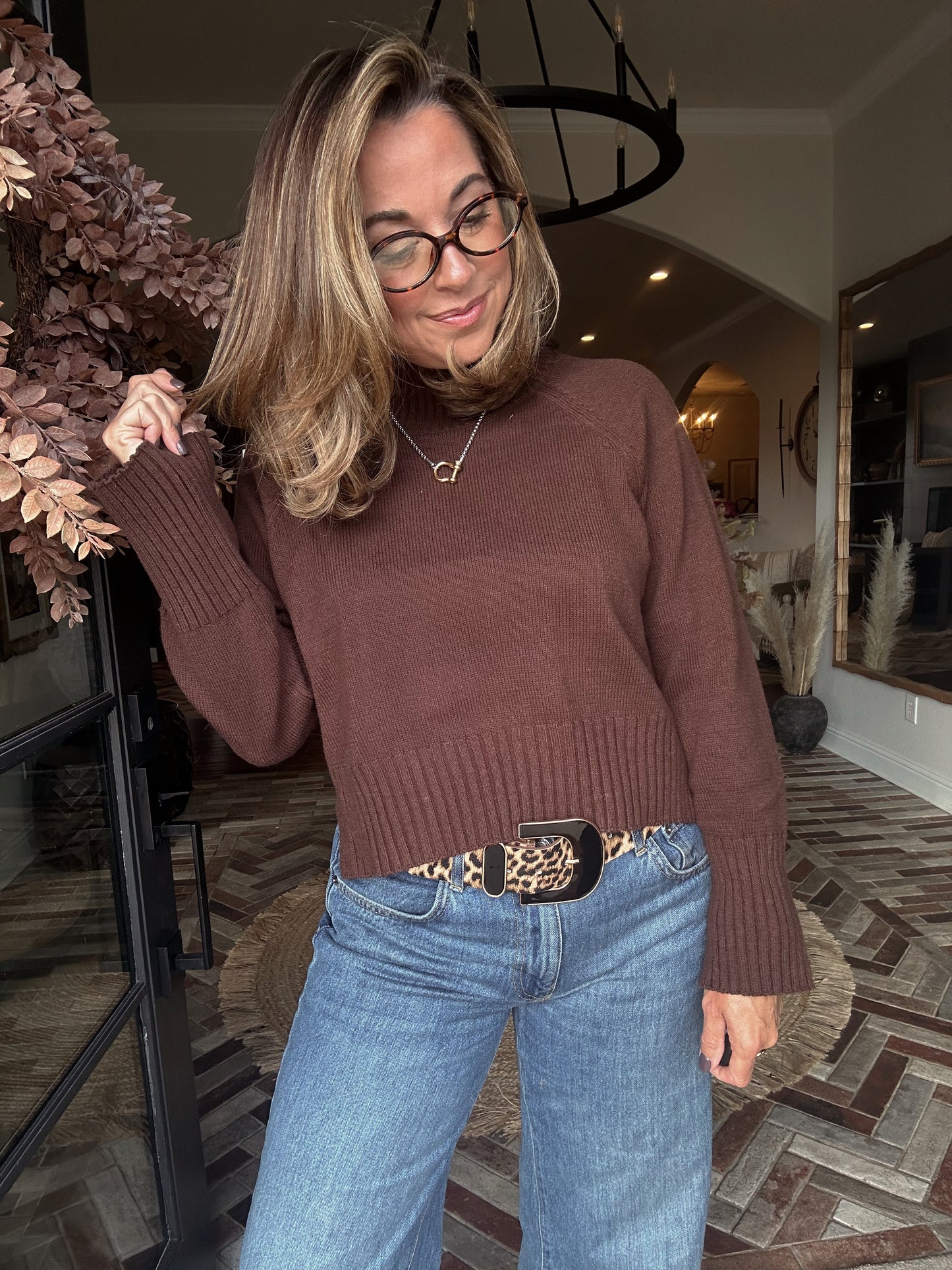 Mock Neck Pullover