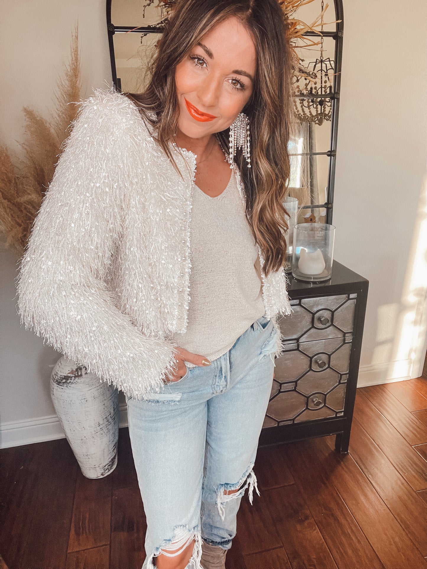 Fancy Fur Cropped Jacket