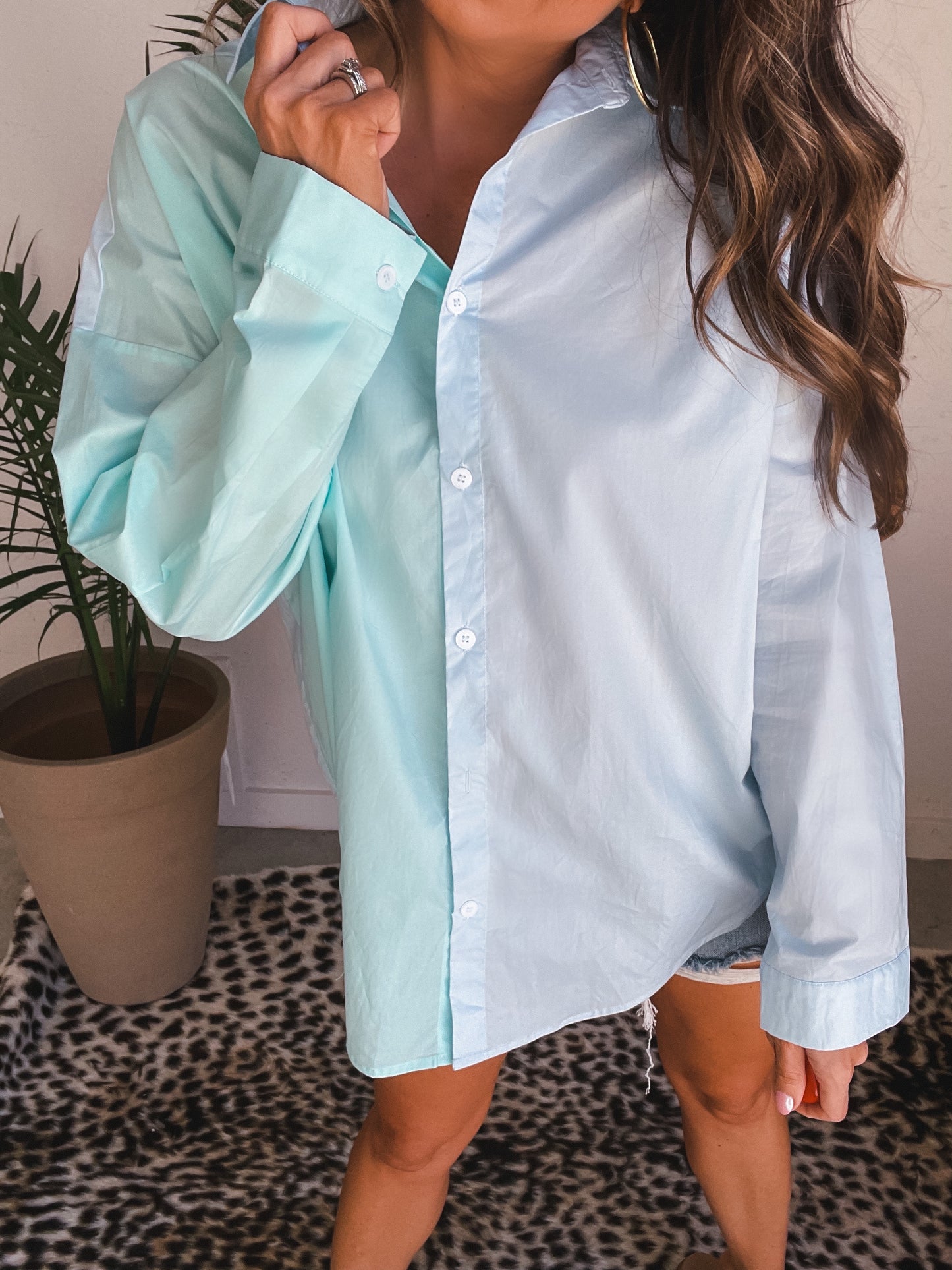 Sea You At Seaside Button Up Top