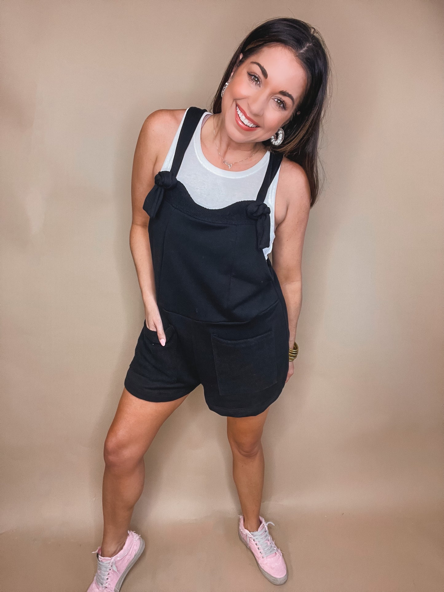 Finn French Terry Overall Romper