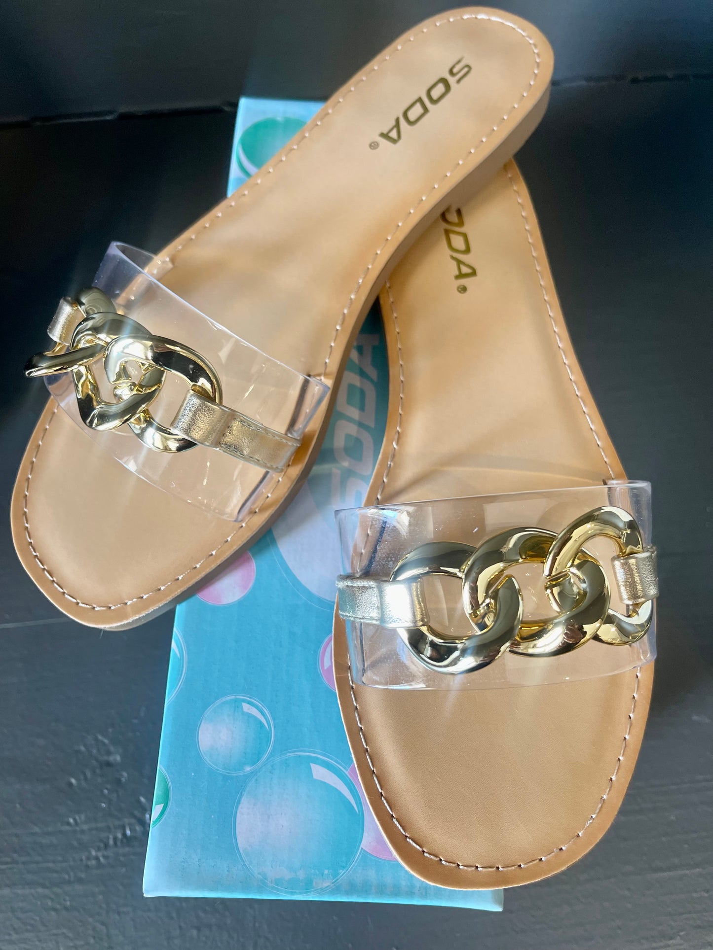 Buckle Up Clear Sandal