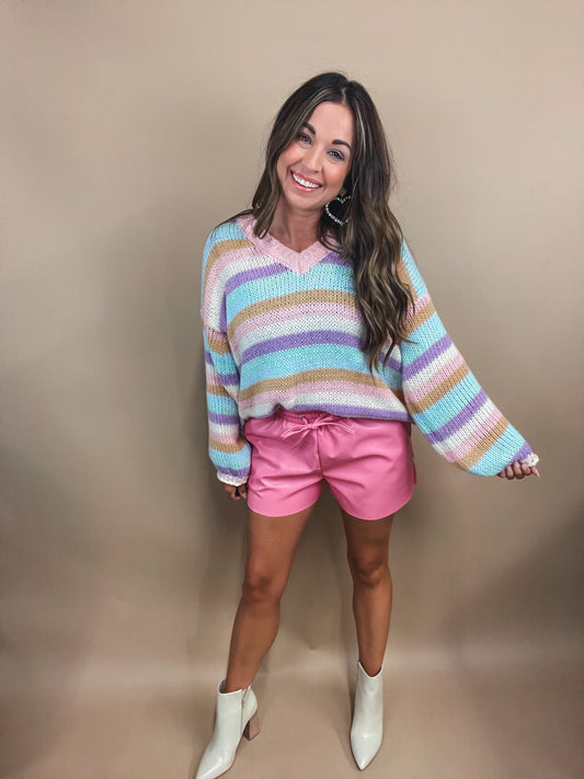 Soft and Sweet Striped Sweater