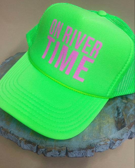 On River Time Trucker Hat